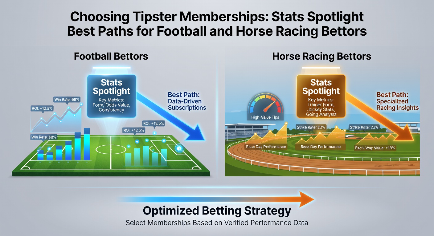 Close-up of a horse racing form sheet next to football betting slips, with graphs overlaying ROI trends and win rate comparisons