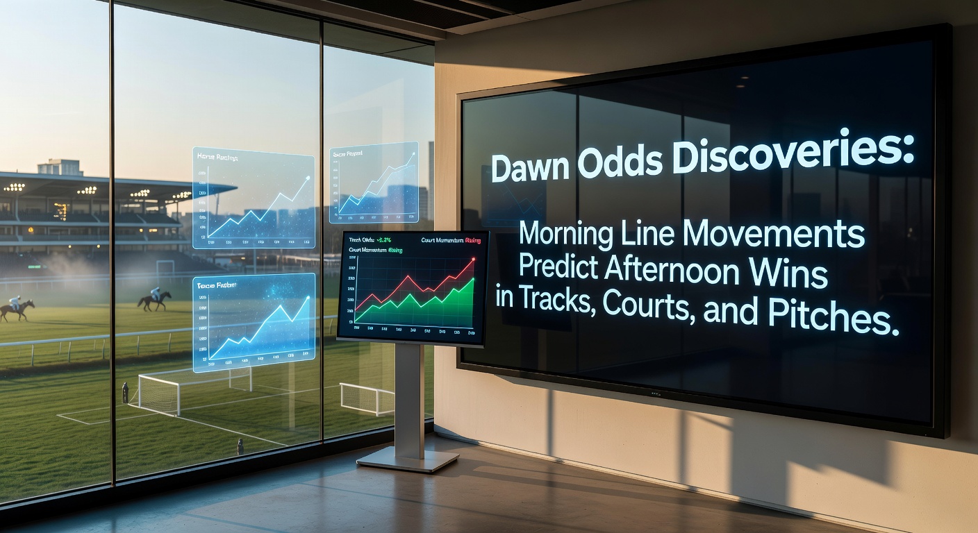 Graph showing morning line odds shifts correlating with race outcomes in horse racing tracks