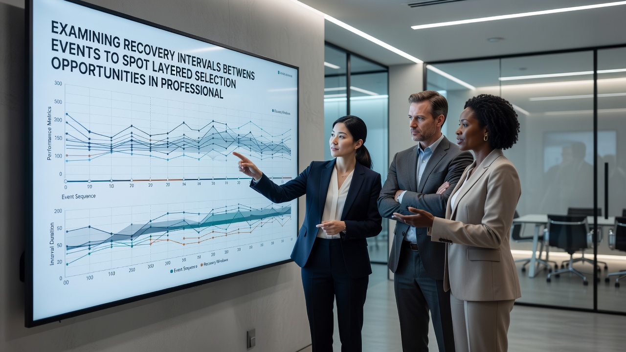 Data visualization of recovery intervals mapped against performance outcomes in professional circuits