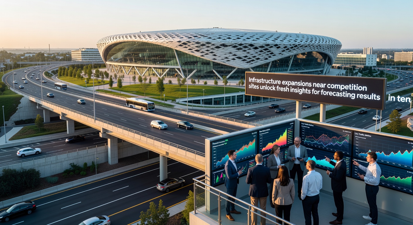 Construction of expanded athlete village facilities adjacent to an international sports arena