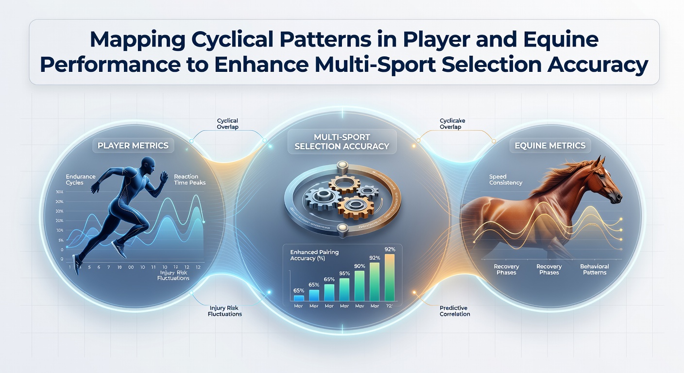 Data visualization showing cyclical performance trends across horse racing and basketball players