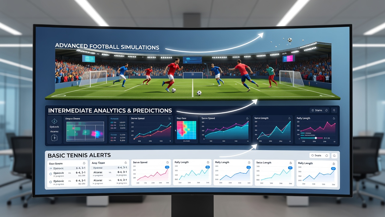 Detailed view of verification tracking interface with football simulation results and performance metrics