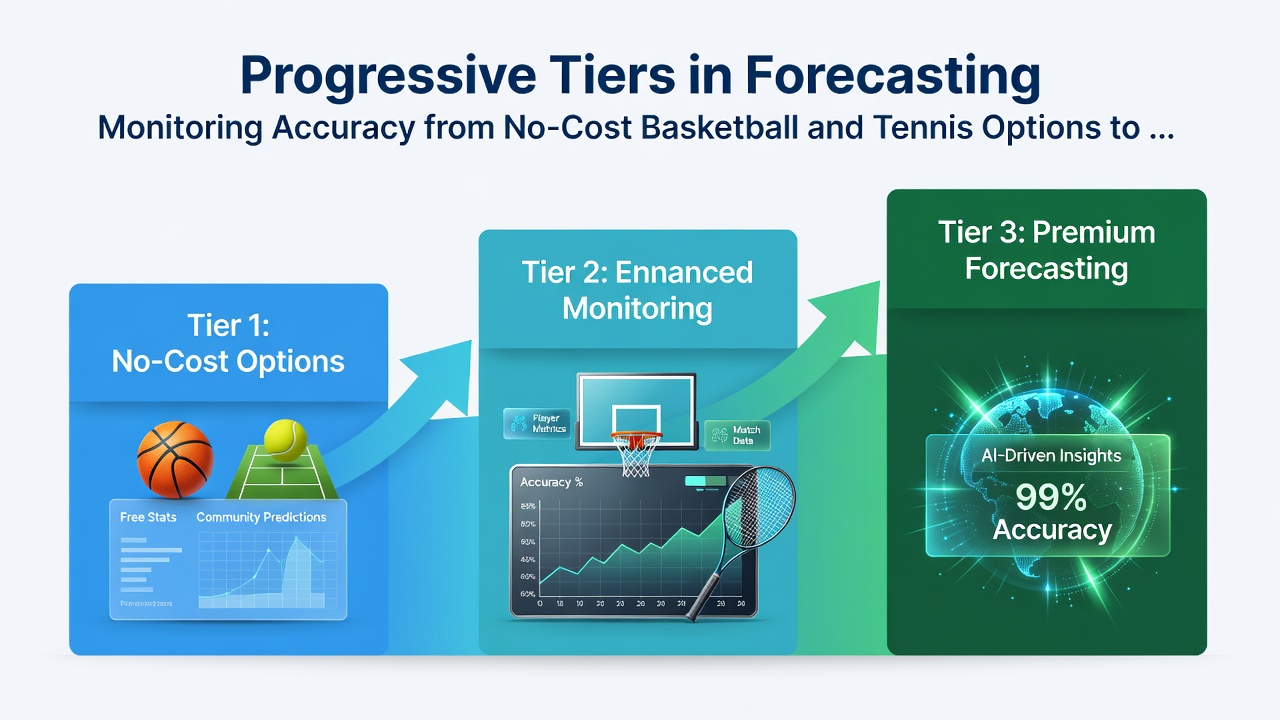 Chart illustrating accuracy monitoring across betting forecast tiers