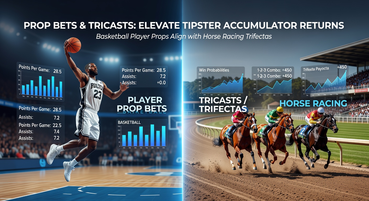 Basketball player driving to the hoop while horse racers thunder down the track, symbolizing the precision link between player props and trifectas