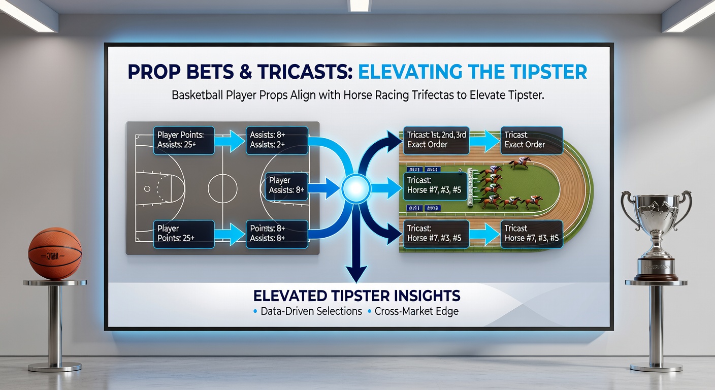 Close-up of a trifecta payout ticket next to a basketball stat sheet, highlighting aligned betting strategies for accumulators