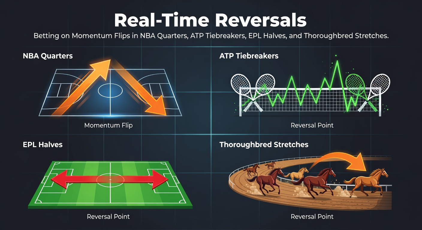 Dynamic action shot capturing a momentum shift in an NBA quarter, with players scrambling during a fast break reversal